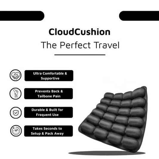 TravelEase CloudComfort Cushion